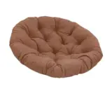 Grande almofada de assento redonda e macia - ø60 cm
